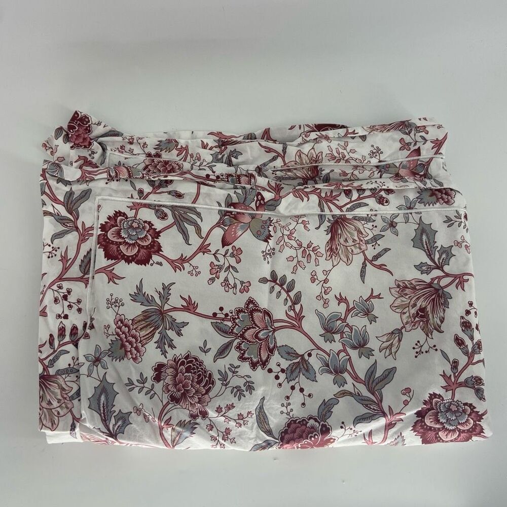 IKEA pink white floral pillow sham sprangort